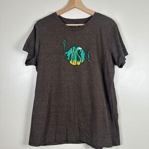 Phish Women's XXL T-Shirt‎ Brown 2021 Fall Tour West Graphic Cowboy Band Tee NEW